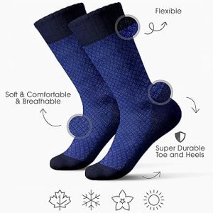 Men's Dress Socks, Premium Bamboo Rayon Socks for Men2