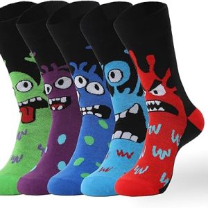 Men’s Funny Cartoon Crew Socks2