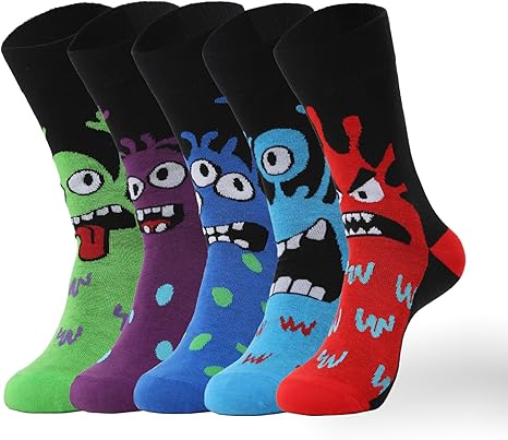 Men’s Funny Cartoon Crew Socks2