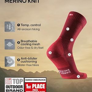 Merino Wool Hiking Socks for Men & Women2