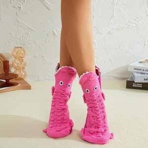 Novelty Crocodile Knit Floor Socks1