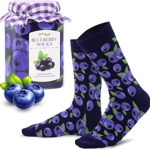 Novelty Fruit Jam Crew Socks1