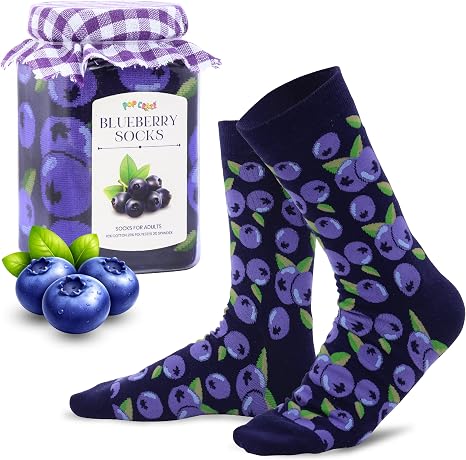 Novelty Fruit Jam Crew Socks1
