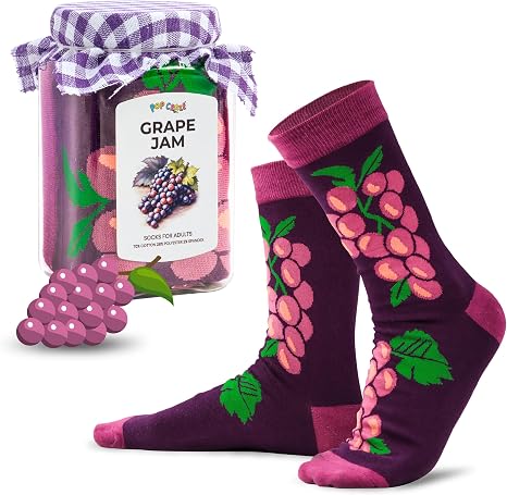 Novelty Fruit Jam Crew Socks2