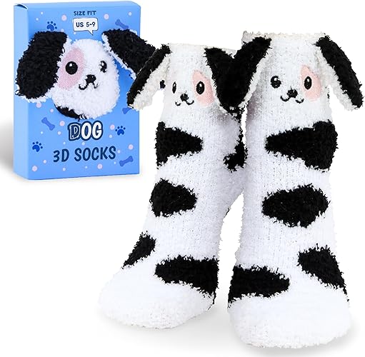 Sloth Plush Fuzzy Slipper Socks2