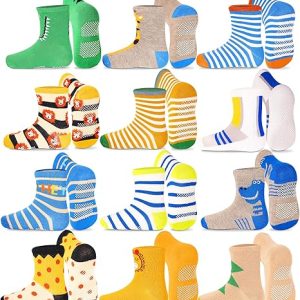 Toddler Non-Slip Crew Socks2 Toddler Non-Slip Crew Socks2