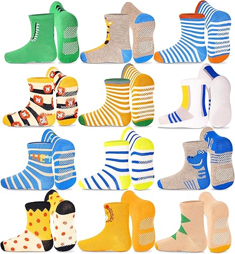 Toddler Non-Slip Crew Socks2