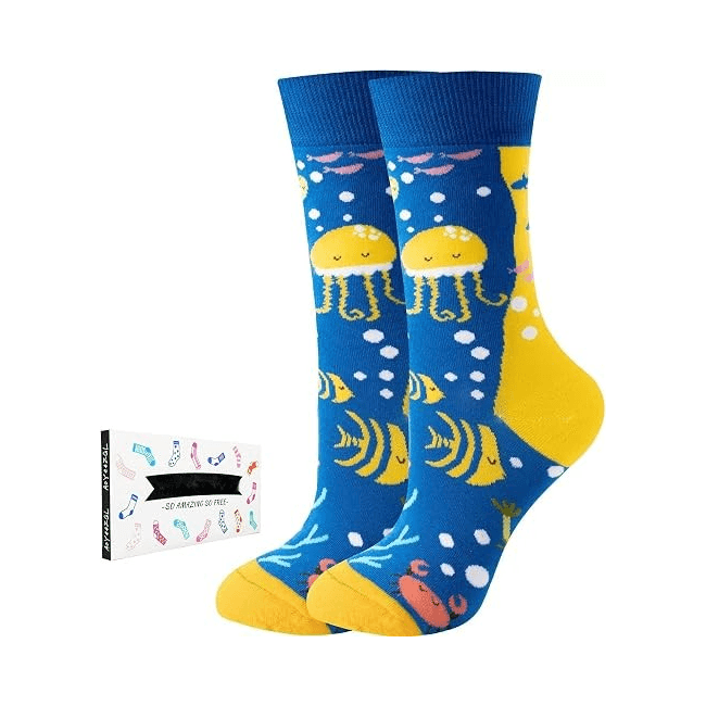 Women’s Colorful Fun Crew Socks3