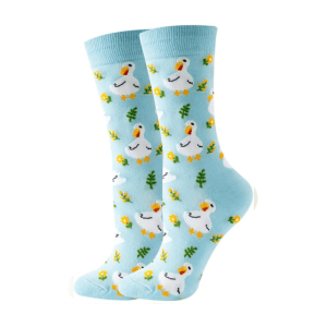 Women’s Colorful Funky Crew Socks1