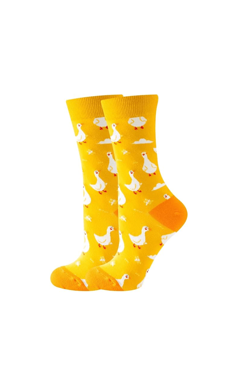 Women’s Colorful Funky Crew Socks2