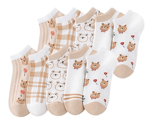 Women’s Cute Animal & Flower Ankle Socks3