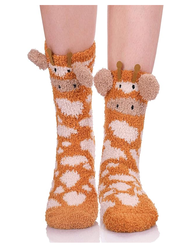 Women’s Cute Animal Fuzzy Slipper Socks1