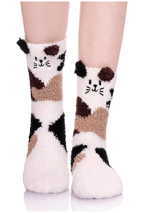 Women’s Cute Animal Fuzzy Slipper Socks3