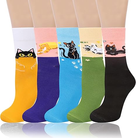 Women’s Cute Cat Crew Socks2