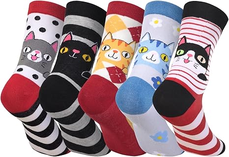 Women’s Cute Cat Crew Socks3