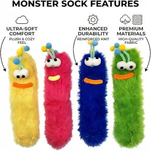 Women’s Cute Plush Bug Fuzzy Socks2 Women’s Cute Plush Bug Fuzzy Socks2