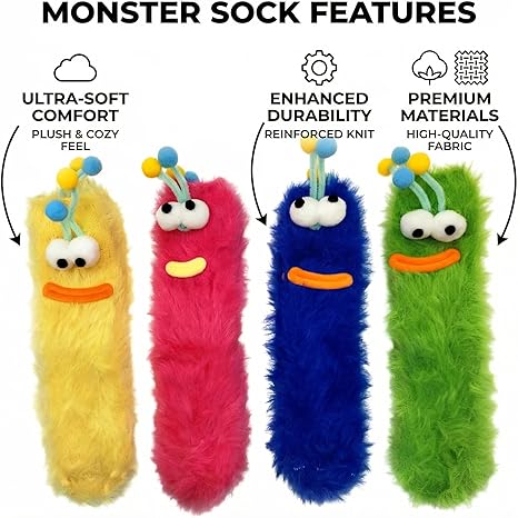 Women’s Cute Plush Bug Fuzzy Socks2