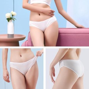 Women's Disposable Cotton Underwear Briefs2