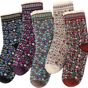 Women’s Frilly Floral Ankle Socks1