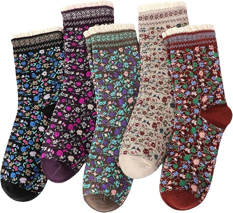 Women’s Frilly Floral Ankle Socks1