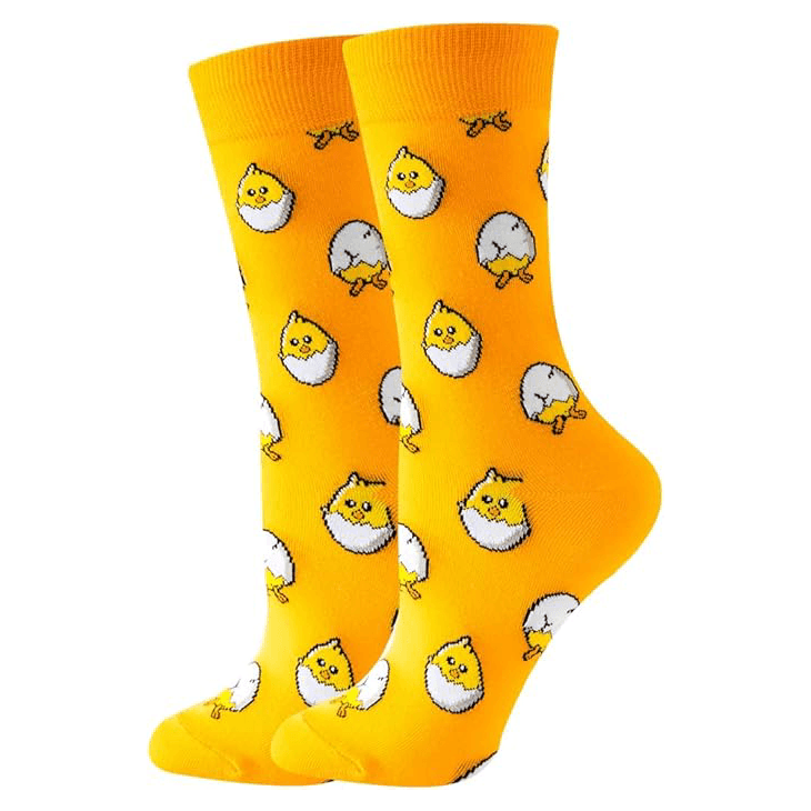 Women’s Fun Colorful Crew Socks3