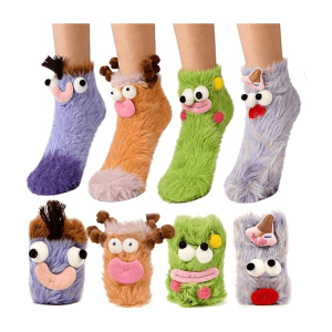 Women’s Funny 3D Animal Fuzzy Socks1