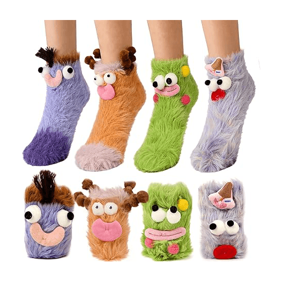 Women’s Funny 3D Animal Fuzzy Socks1