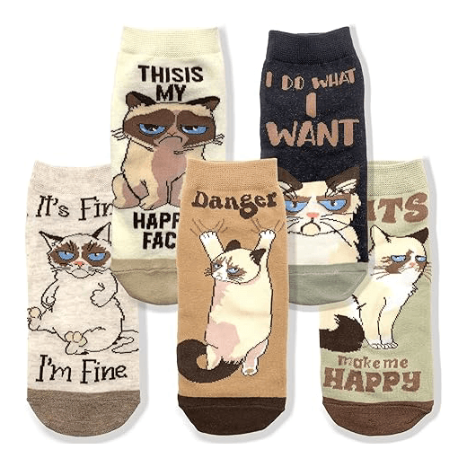 Women’s Funny Cat Ankle Socks1