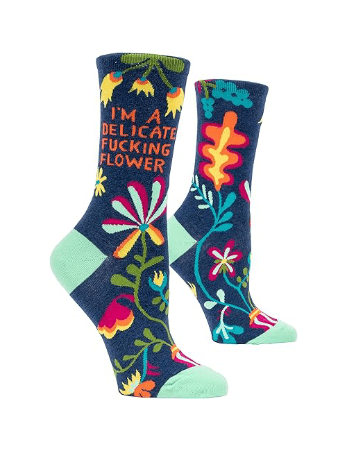 Women’s Funny Quote Crew Socks1