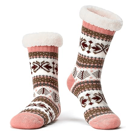 Women’s Fuzzy Non-Slip Gripper Slipper Socks1
