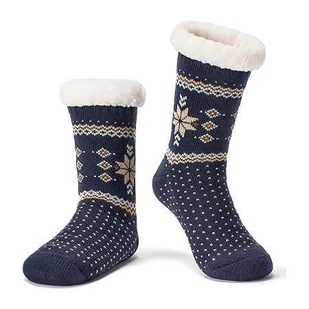 Women’s Fuzzy Non-Slip Gripper Slipper Socks3