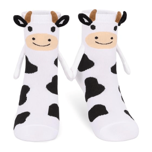 Women’s Magnetic Holding Hands Cow Socks1