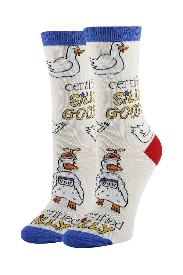 Women’s Silly Goose Novelty Crew Socks1