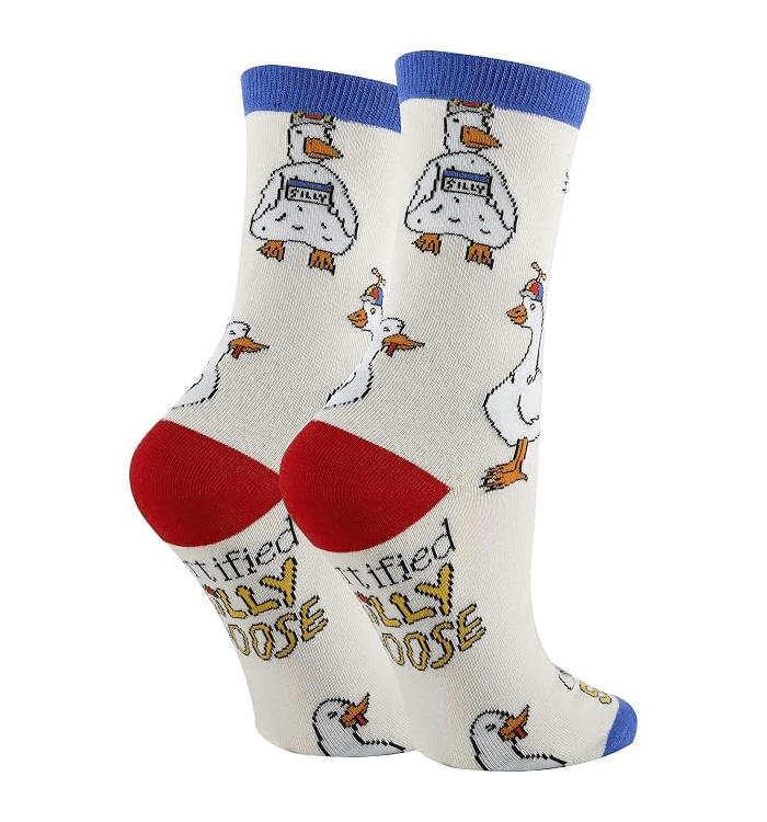 Women’s Silly Goose Novelty Crew Socks1