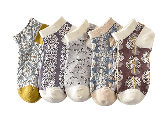 Women’s Vintage Floral Ankle Socks3